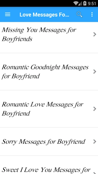 Love Messages For Boyfriend  Screenshot
