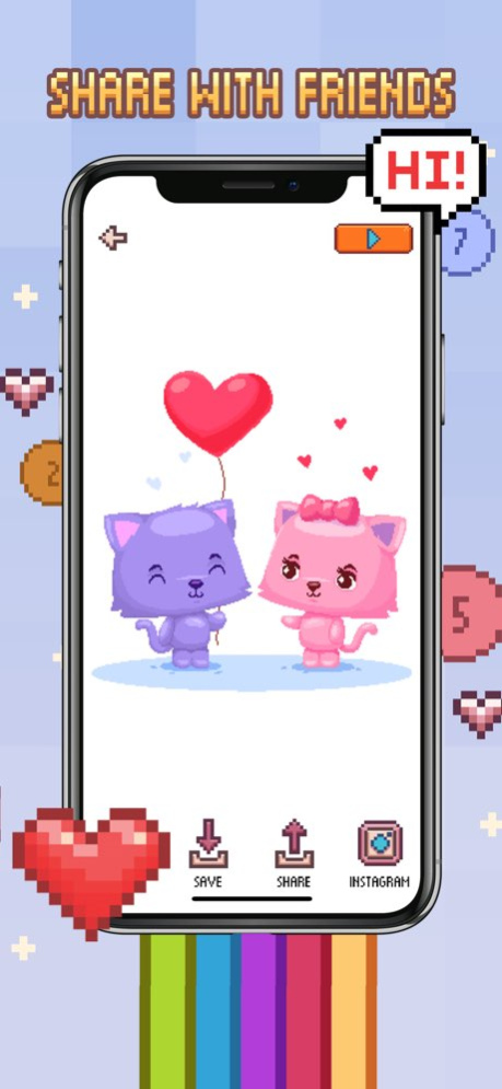 Love Pixel - Color by Number 1.3 Screenshot