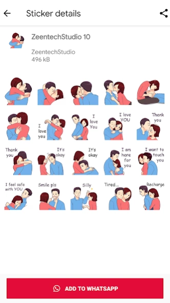 WASticker Love - Stickers 2024 1.29 Screenshot