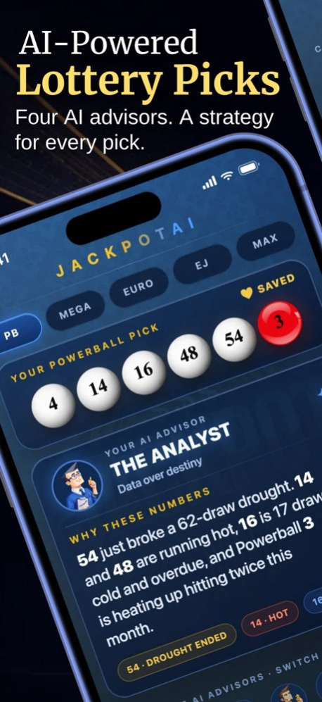 JackpotAI: Lottery Numbers 6.1.3 Screenshot