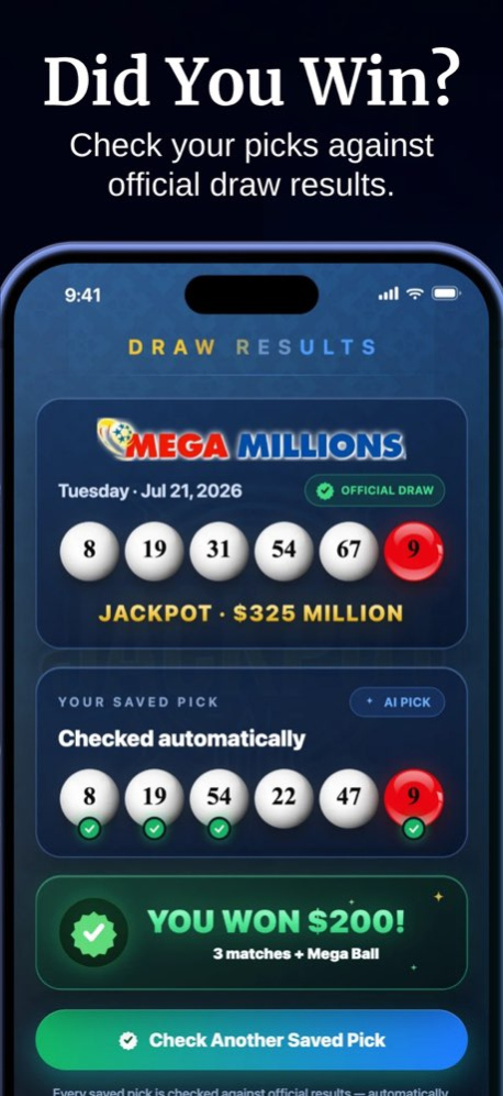 JackpotAI: Lottery Numbers 6.1.3 Screenshot