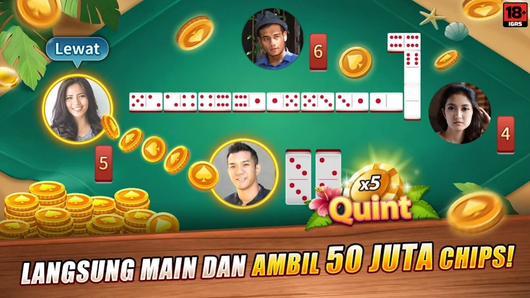 LUXY Domino Gaple QiuQiu Poker 9.9 Screenshot