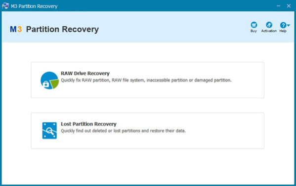 M3 Partition Recovery 4.6 Screenshot