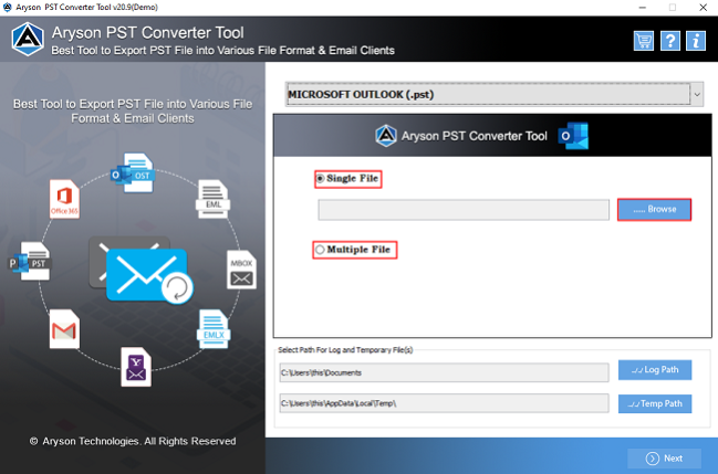 MAC PST Converter 22.9 Screenshot