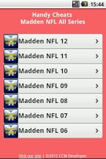 Madden NFL All Series Cheats 3.0 Screenshot