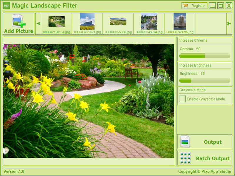 Magic Landscape Filter 1.1 Screenshot