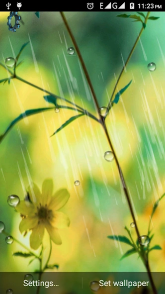 rainy water drops wallpaper 1.2 Screenshot