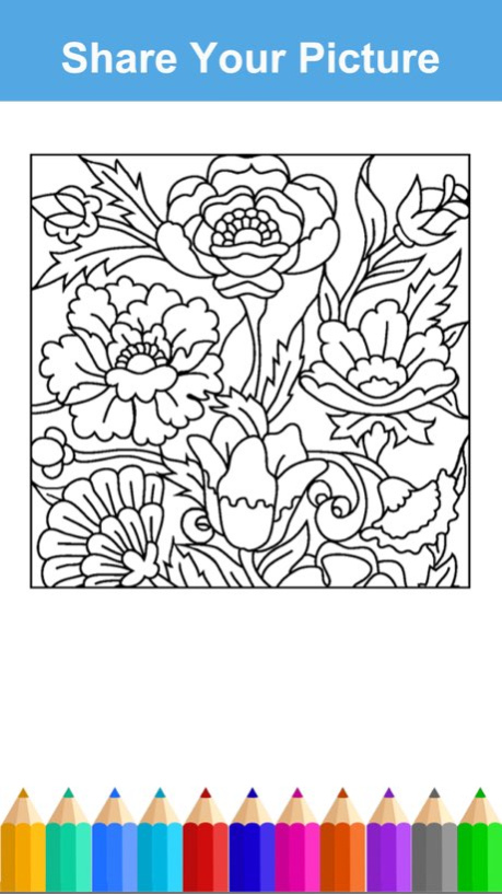 Mandala Adult Coloring Book Free Stress Relieving  Screenshot
