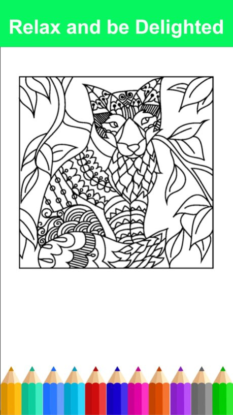 Mandala Adult Coloring Book Free Stress Relieving  Screenshot