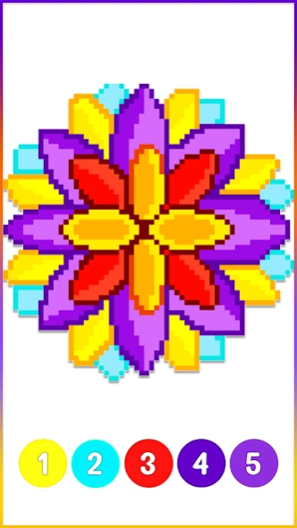 Mandala Pixel Art Coloring 5.3 Screenshot