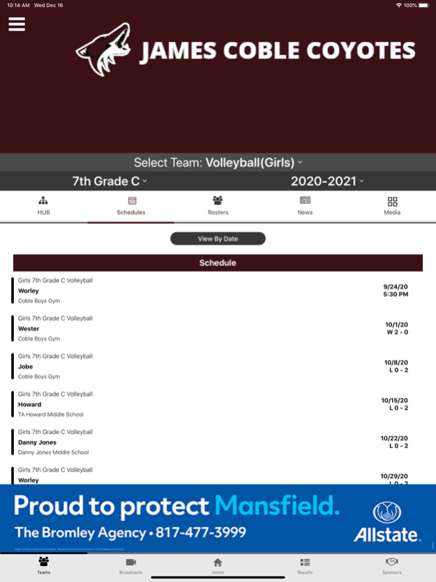 Mansfield ISD Athletics 2.8.0 Screenshot