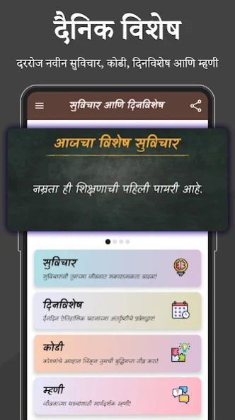 Marathi Suvichar & Dinvishesh  Screenshot