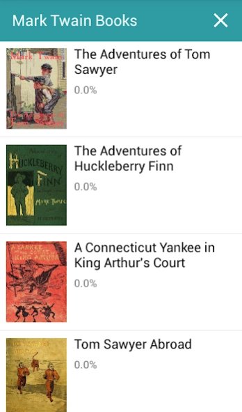 Mark Twain Books 1.4.5 Screenshot