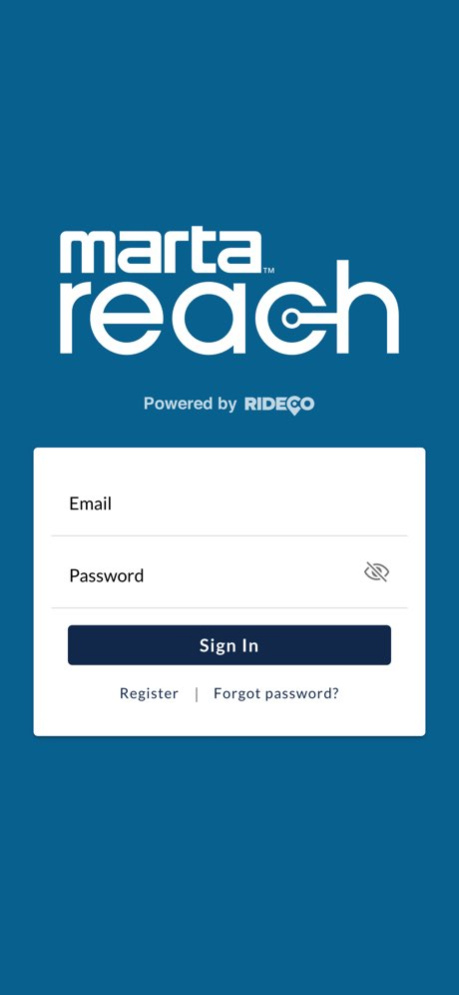 MARTA Reach On-Demand Transit 4.15.0 Screenshot