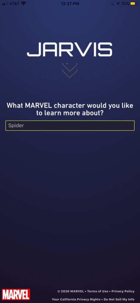 Jarvis: Powered by Marvel 2.1.0 Screenshot
