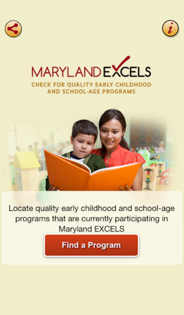 Maryland EXCELS Quality Finder 1.1.7 Screenshot