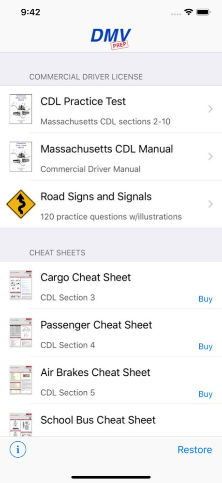 Massachusetts CDL Test Prep 6.1 Screenshot