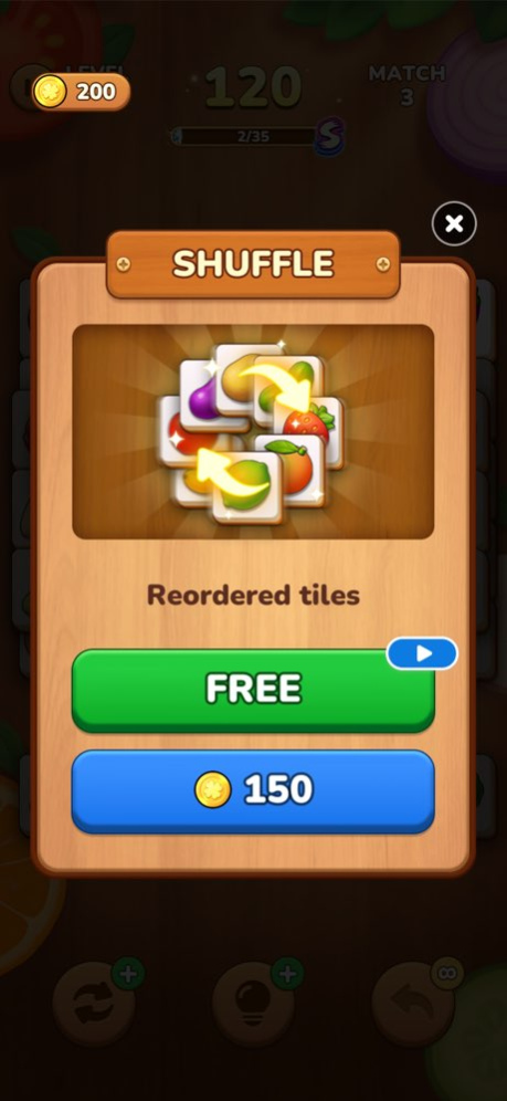 Matching Mahjong: Fruit Splash 1.0.4 Screenshot