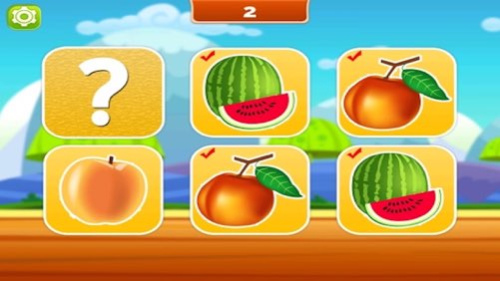 Matching Pairs Fruits-Flashcard Game For Toddlers  Screenshot