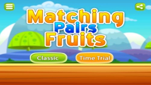 Matching Pairs Fruits-Flashcard Game For Toddlers  Screenshot