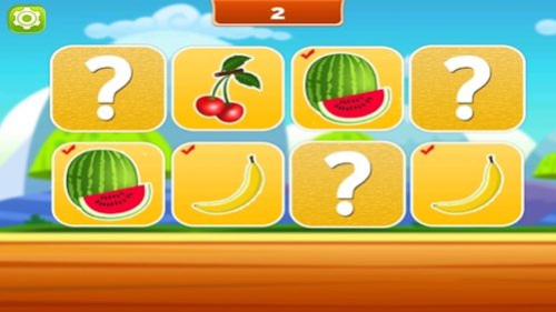 Matching Pairs Fruits-Flashcard Game For Toddlers  Screenshot
