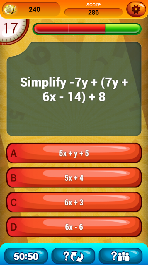 Math 2 Quiz Game 4.0 Screenshot