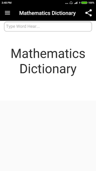 Mathematics Dictionary 2.1.2 Screenshot