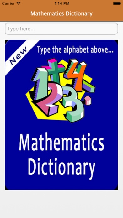 Mathematics Dictionary - Maths Dictionary English 1.0 Screenshot