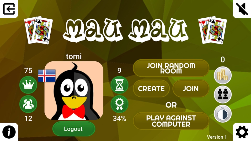 Mau Mau Online 0.10.0 Screenshot