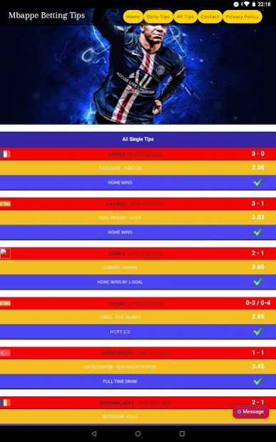 Mbappe Betting Tips 1.0 Screenshot