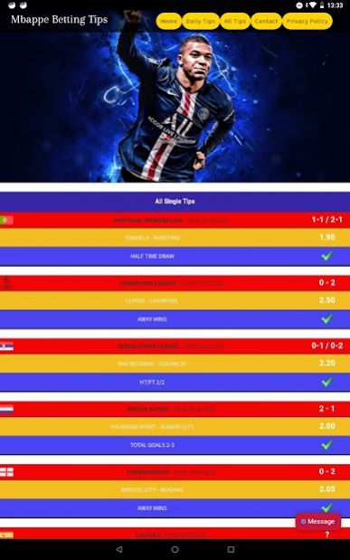 Mbappe Betting Tips 1.0 Screenshot