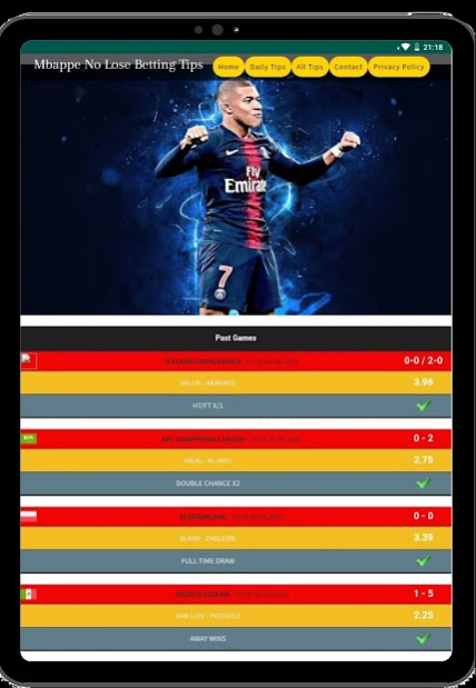 Mbappe No Lose Betting Tips 1.0 Screenshot