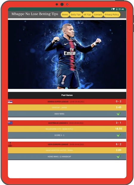 Mbappe No Lose Betting Tips 1.0 Screenshot