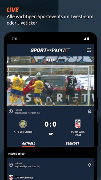 MDR Sport im Osten: Live, News 2.6.0 Screenshot