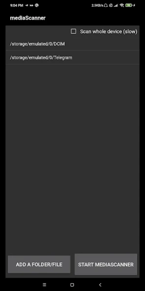 mediaScanner - Simple scanner 0.1.7 Screenshot