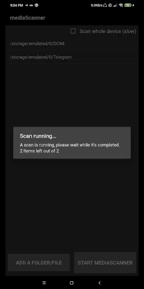 mediaScanner - Simple scanner 0.1.7 Screenshot