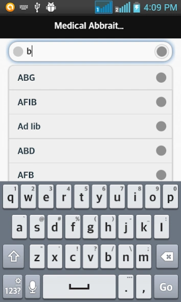 Medical Abbreviations Dictiona  Screenshot