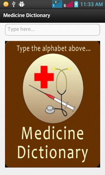 Medicine Dictionary  Screenshot