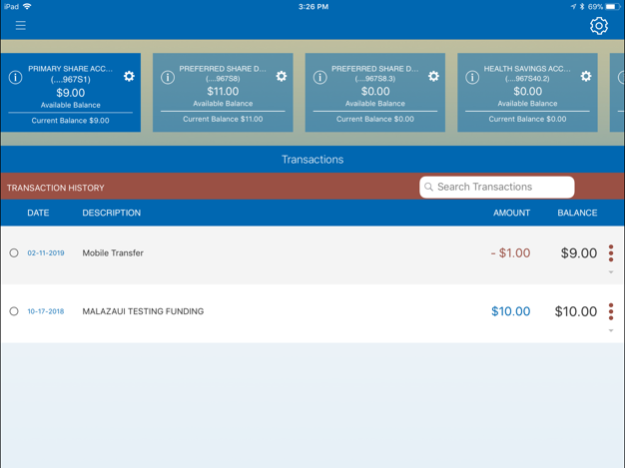 Members Heritage CU for iPad  Screenshot