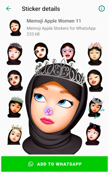 Memoji Islamic Muslim Stickers 10.2 Screenshot