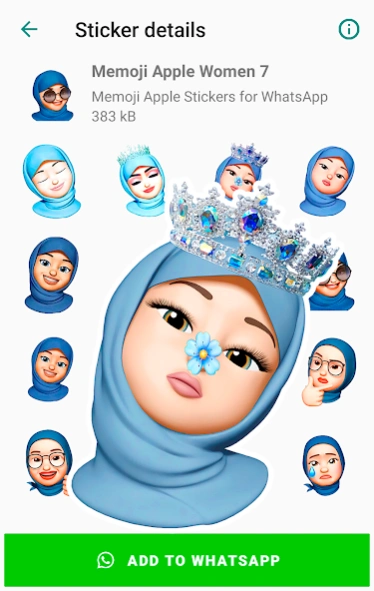 Memoji Islamic Muslim Stickers 10.2 Screenshot
