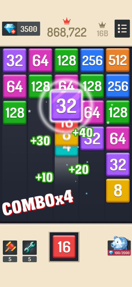 Merge Block - Number Puzzle 2.9.14 Screenshot