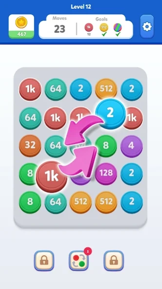 Merge Number Stack Puzzle Game 1.2.2 Screenshot