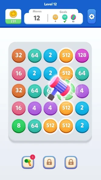 Merge Number Stack Puzzle Game 1.2.2 Screenshot