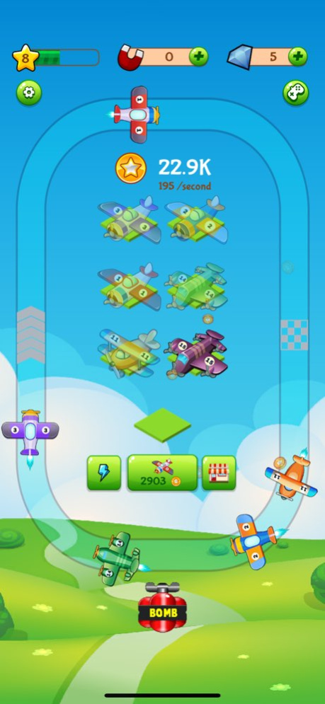 Merge Plane Tycoon: Idle Games 2.4 Screenshot