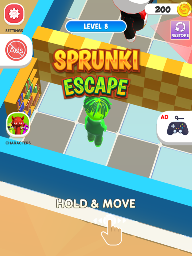 Sprunki Escape Hide N Seek 3D 1.6 Screenshot