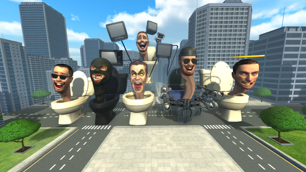 Merge Toilet Monster Game  Screenshot