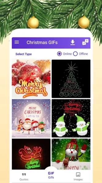 Merry Christmas Gif Images 3.9 Screenshot