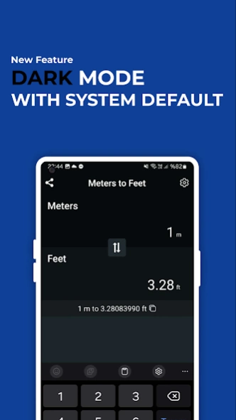 Meters to Feet Converter  Screenshot