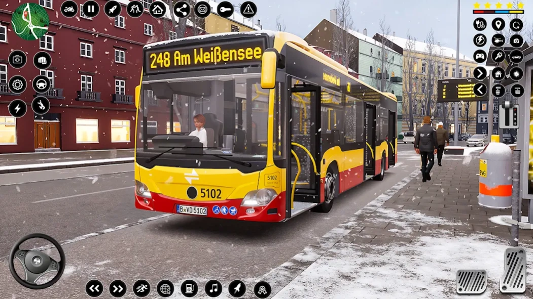 Driving simulator Bus Games 1.21 Screenshot